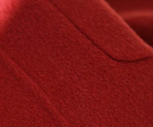 Abrigo de Lana Doble Faz Rojo Retro para Mujer - Image 12