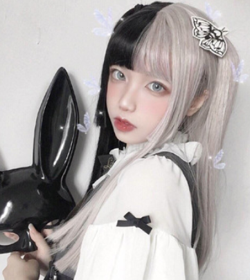 Peluca Larga Recta para Cosplay Anime - Cabello Sintético Premium - Image 8