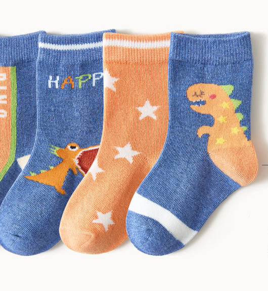 Calcetines Infantiles con Dinosaurio y Estrella - Diseño Moderno para Niños - Image 13