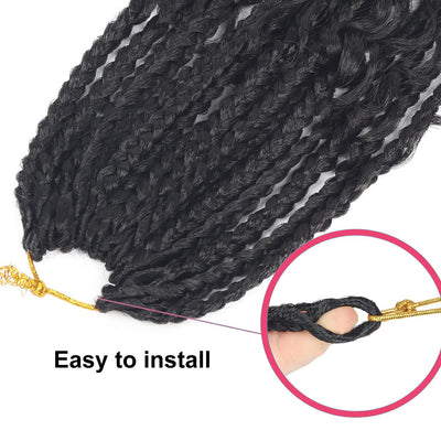 Cabello Trenzado Africano de Fibra Sintética - Trenzas de Ganchillo de 3 Hebras - Image 18