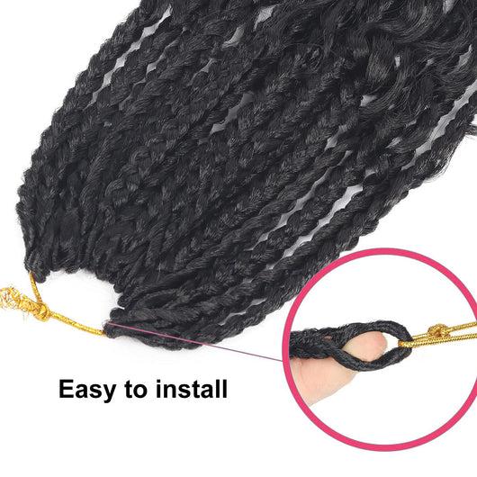 Cabello Trenzado Africano de Fibra Sintética - Trenzas de Ganchillo de 3 Hebras - Image 18