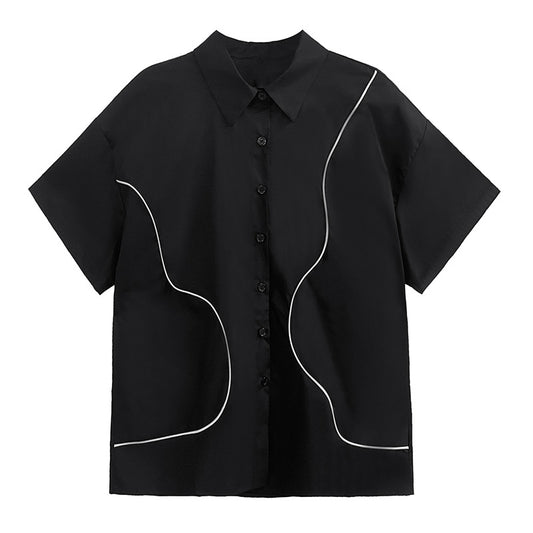 Blusa de Manga Corta Line para Mujer - Image 2