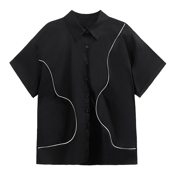 Blusa de Manga Corta Line para Mujer