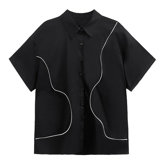 Blusa de Manga Corta Line para Mujer - Image 2