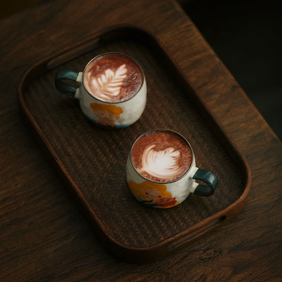 Taza de Cerámica Pintada a Mano con Pareja Tomando Agua - Regalo Romántico - Image 13