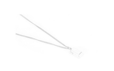 Collar Largo Titanio Acero Inoxidable Colgante Cuadrado Diseño Japonés Coreano Hombre - Image 7