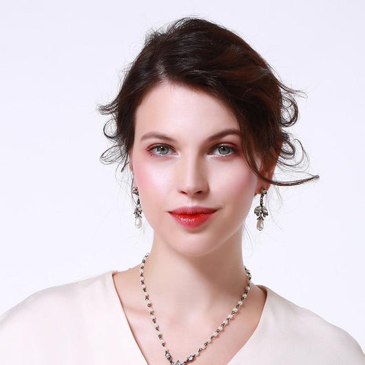 Aretes Góticos de Perla Retro - Diseño Europeo Minimalista con Personalidad - Image 3