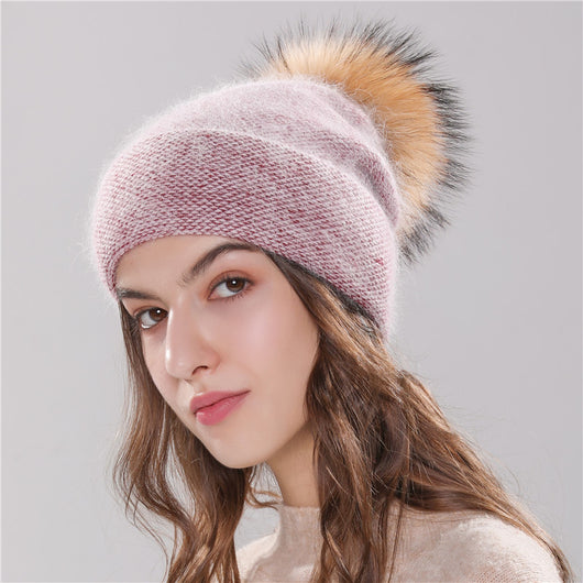 Boina de Conejo Angora para Niña - Gorro Otoñal Elegante - Image 14