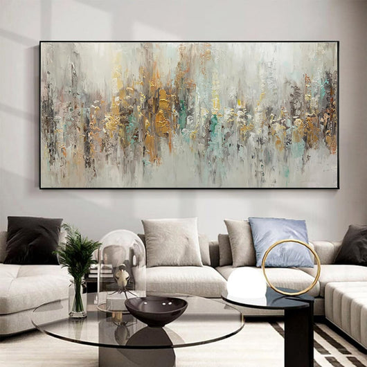 Cuadro Abstracto Óleo sobre Lienzo - Arte de Lujo Minimalista para Sala y Dormitorio - Image 7