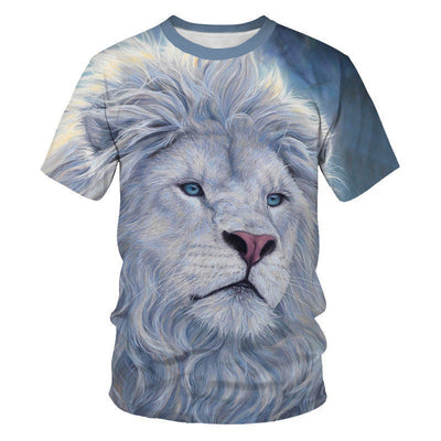 Camiseta Cuello Redondo Manga Corta con Impresión 3D Digital - Image 17