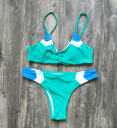 Bikini de Diseño Europeo con Combinación de Colores - Traje de Baño Moderno - Image 7