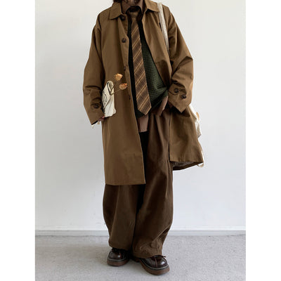 Gabardina Ejecutiva Retro Mediana - Chaqueta Versátil para Trabajo y Diario - Image 10