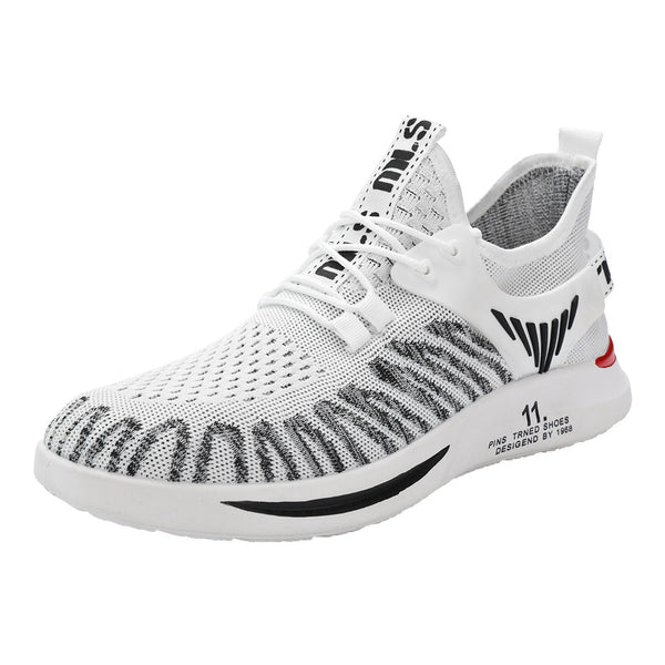 Zapatos Deportivos Casuales Talla Grande con Tejido Transpirable y Punta Redonda para Hombre - Image 4