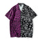Cardigan de Playa Estampado Flor de Cajú Manga Corta para Hombre
