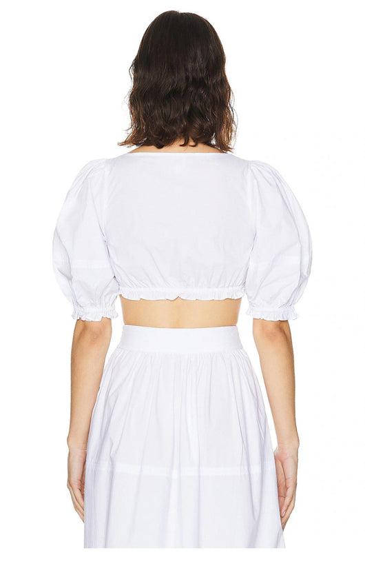 Conjunto Crop Top con Mangas Abullonadas y Falda Cintura Alta - Image 19