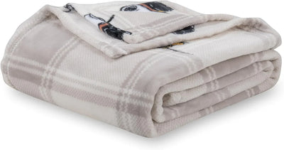 Cobija de felpa Peanuts Velvet Loft Snoopy 140 x 178 cm – Diseño The Flying Ace, oficial y ultra suave - Tekeno