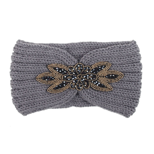 Banda para Cabello de Lana Tejida con Diamantes Hexagonales - Image 7