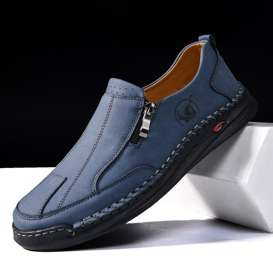 Zapatos Casuales de Cuero con Cordones para Hombre - Estilo Outdoor