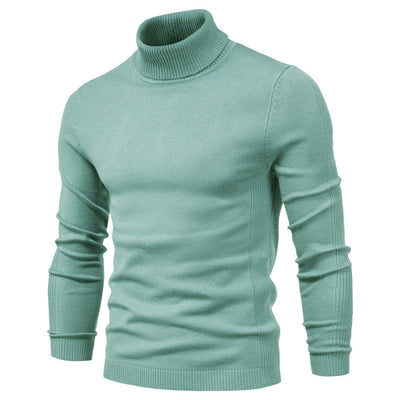 Suéter Cuello Alto Slim Fit Básico para Hombre - Abrigo Casual Invierno - Image 19