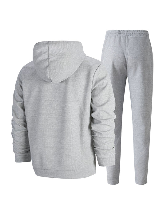 Conjunto Deportivo Dos Piezas con Sudadera Texturizada y Pantalón Largo - Image 9