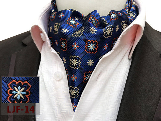 Bufanda Jacquard de Poliéster Estilo Británico para Hombre - Image 43