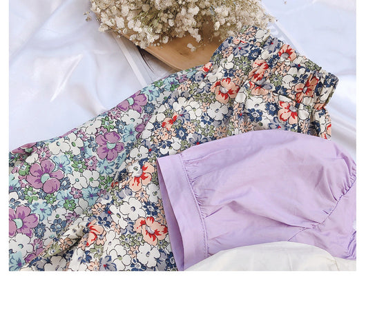 Conjunto de Dos Piezas Pantalón Anti-Mosquitos Floral para Niñas Verano - Image 13