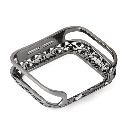 Protector Apple Watch 5 con Incrustaciones de Diamantes - Carcasa Hueca de Metal Retro - Image 7
