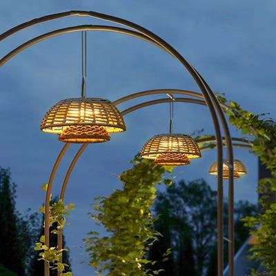 Lámpara Colgante de Jardín Estilo Vintage para Terrazas y Pérgolas
