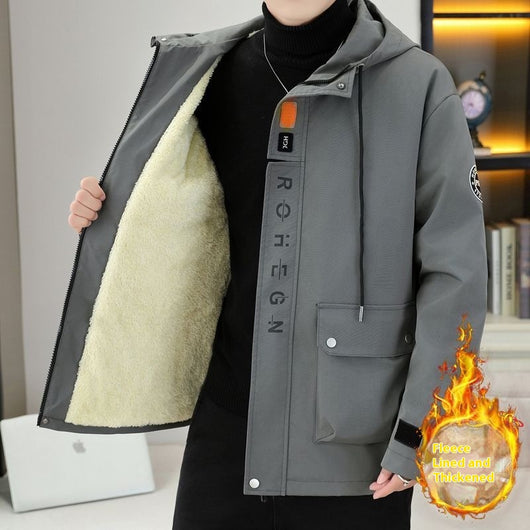 Chaqueta Térmica Acolchada con Capucha para Hombre - Abrigo Casual Invierno - Image 13