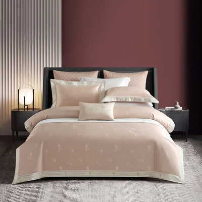 Juego de Cama Algodón Puro Jacquard Europeo 4 Piezas Lujo - Image 11