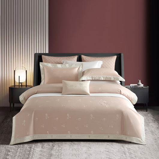 Juego de Cama Algodón Puro Jacquard Europeo 4 Piezas Lujo - Image 11