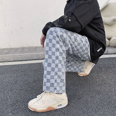 Pantalones Vaqueros Rectos con Estampado Integral para Hombre - Image 7
