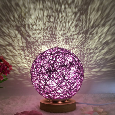 Lámpara de Mesa LED RGB 16 Colores con Control Remoto y Diseño Ratán - Image 14