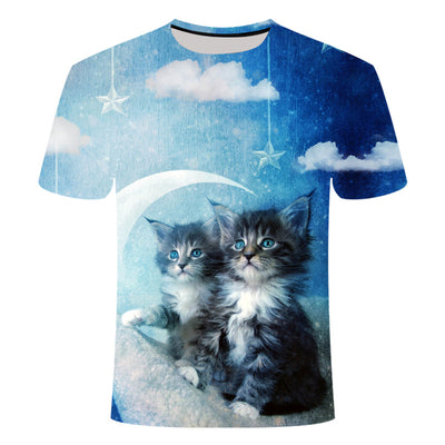 Camiseta 3D Estampado Gatos Adorables para Hombre y Mujer - Image 8