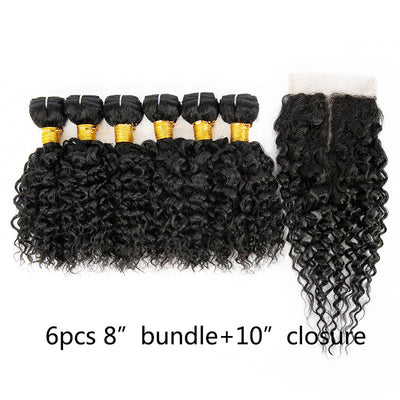 Set de 7 Piezas de Cabello Humano Rizado - Extensiones Cortina Rizos Naturales - Image 14