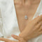 Juego de Collares para Pareja con Perla Barroca Cuadrada