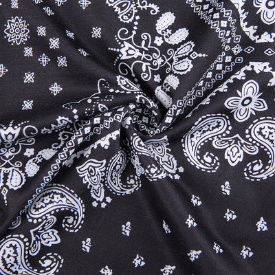 Falda Cintura Alta Estampado Flores de Anacardo con Diseño Asimétrico y Detalle Hueco Ajustable - Image 18