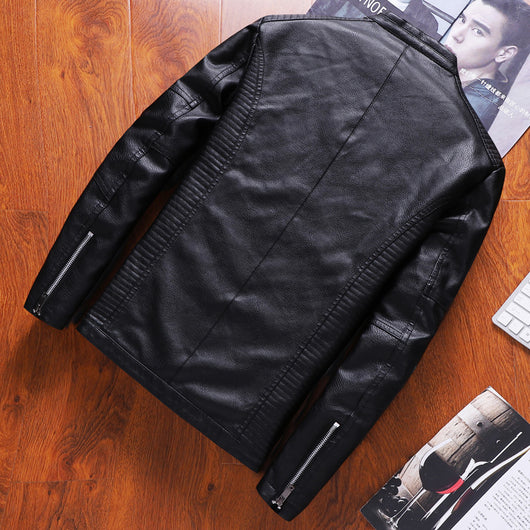 Chaqueta de Cuero PU con Forro Velvet Aislante Térmico - Image 2