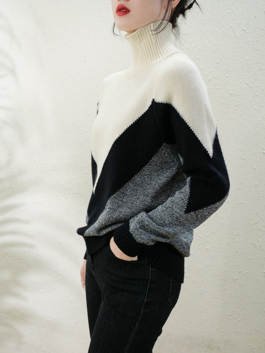 Suéter Cuello Alto de Lana Merino - Prenda Base Versátil - Image 3