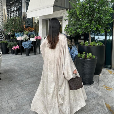 Abaya Elegante con Efecto Bronceado - Ropa Exterior Modesta - Image 4