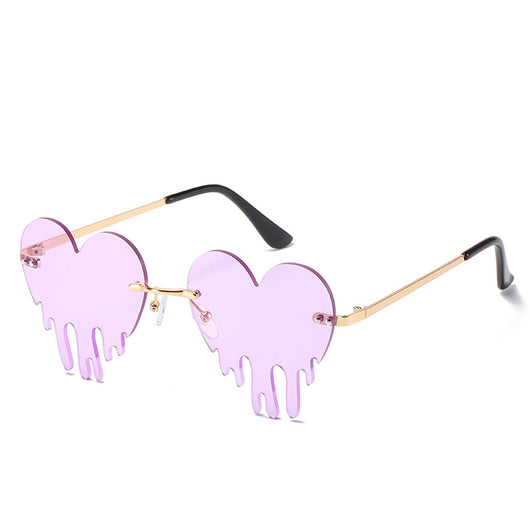 Gafas de Sol Rimless Lágrimas de Amor - Estilo Personalidad Mujer - Image 6