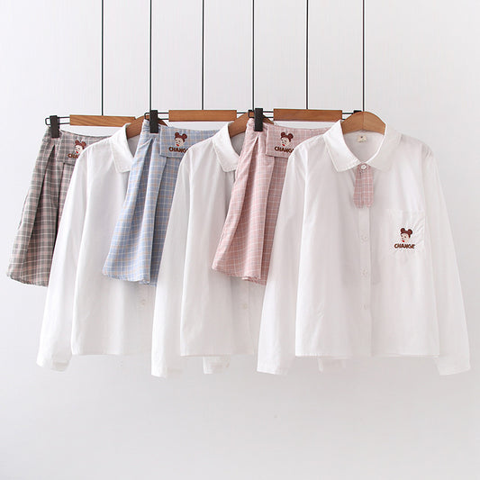 Uniforme Escolar Japonés para Mujer - Camisa Clásica