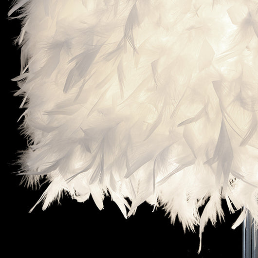 Lámpara de Mesita LED Alas de Cristal Corazón Pluma - Image 4