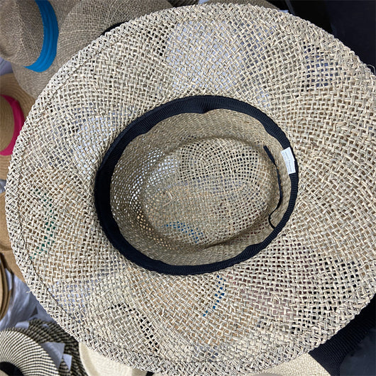 Sombrero de Paja Retro Británico para Mujer con Ala Plana - Image 21