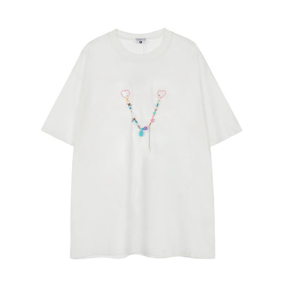 Camiseta Unisex con Estampado de Letras Pintadas a Mano - Image 10
