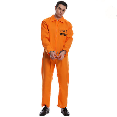 Disfraz de Preso Naranja para Hombre y Mujer - Fiesta Halloween - Image 4
