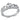 Simple Love Crown Lady Ring Beautiful copper-plated silver zircon jewelry