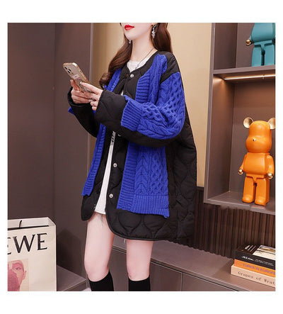 Cardigan Patchwork Tejido Midi para Mujer - Image 10