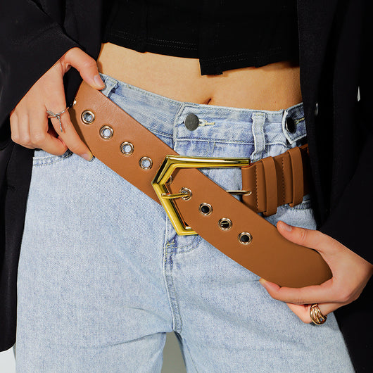 Cinturón Elástico Metálico Negro Ajustable - Accesorios de Moda para Abrigos y Faldas - Image 9