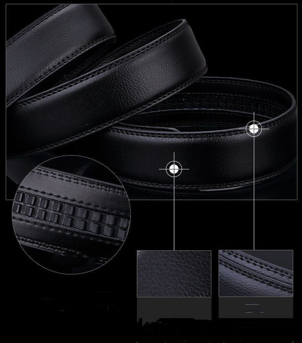 Cinturón Casual para Hombre con Hebilla Automática Estilo Murciélago Vintage